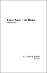 Thus I Create the Dance Orchestra sheet music cover